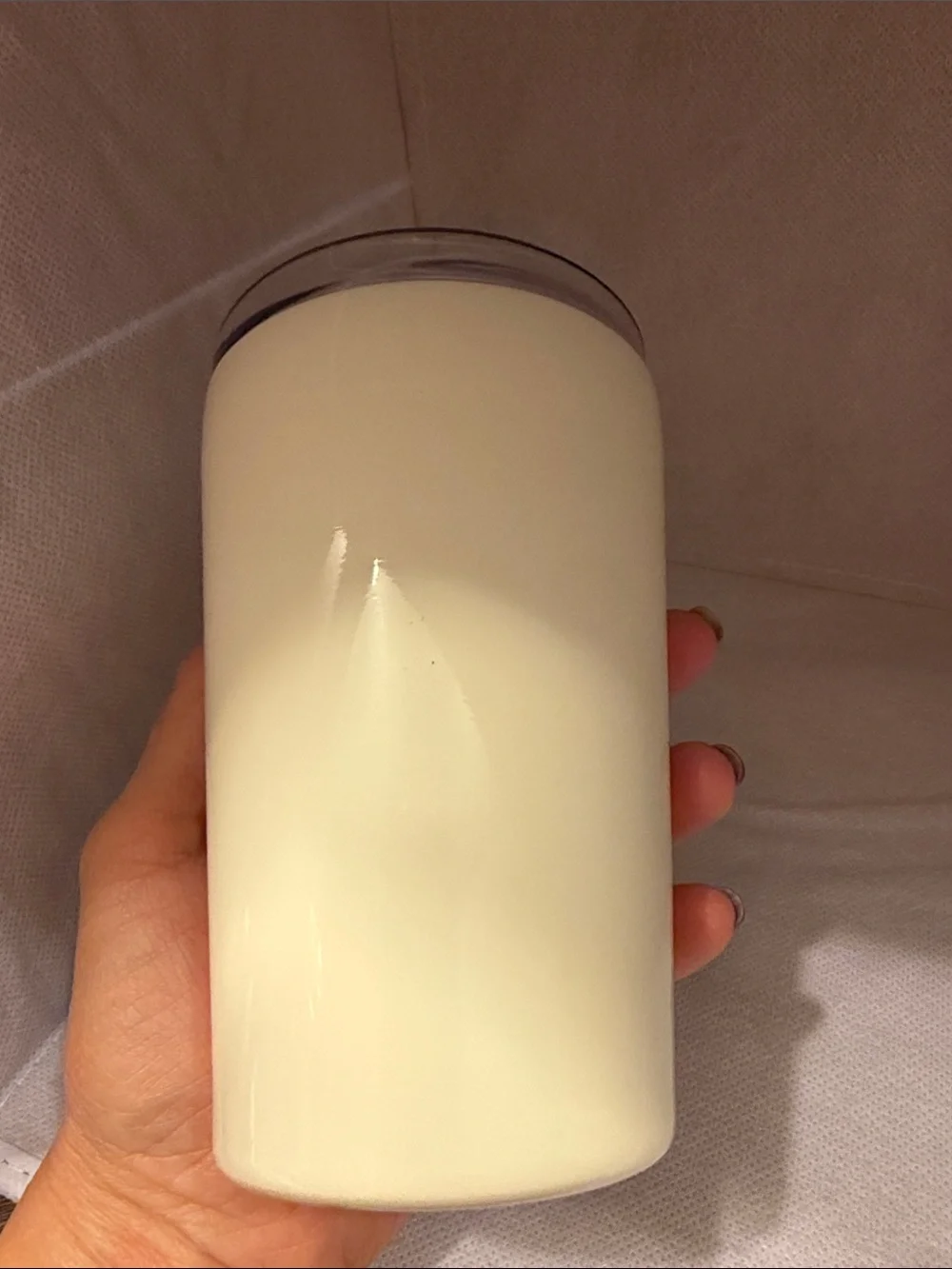 Holiday Travel Tumbler - Cream 